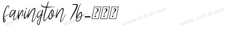 farington 7b字体转换